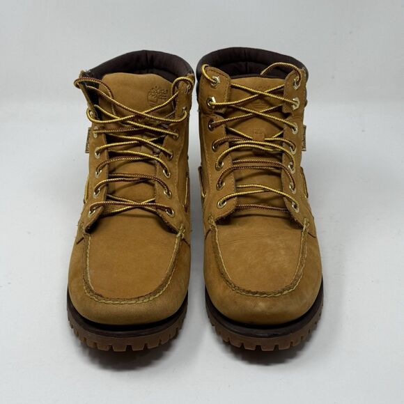 Timberland Oakwell 7 Eye Moc Toe Boots Mens 10 M Brown Nubuck Leather Lug Shoes main image 9